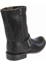 Bottes Harley Davidson Abordale Black Label en Cuir Noir (Ref : D99904) Botte Moto Homme