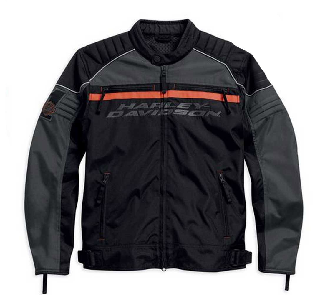 Blouson Harley Davidson Homme Tactful Noir Orange 