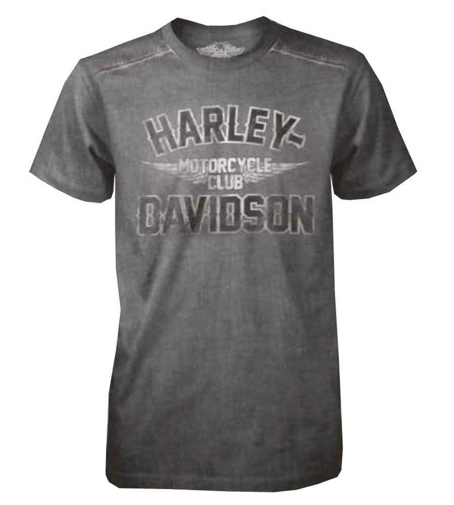 Harley Davidson Homme Black Label TShirt, HD Motorcycle Club, Gris