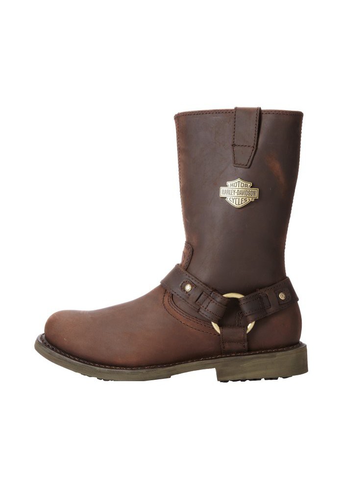 Bottes Harley Davidson Josh en Cuir Marron (Ref : D93115 ...