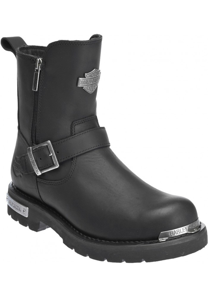 Chaussures Bottes Harley Davidson Startex Cuir Noir Moto Hommes D96090