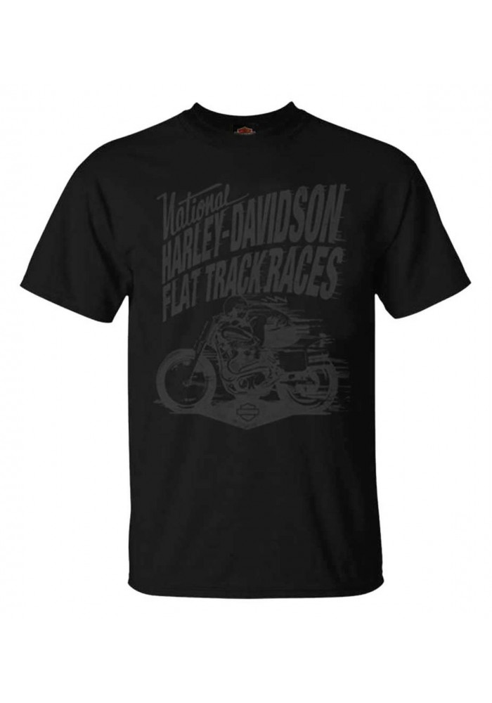 Harley-Davidson Hommes Custom Speed Tonal manches courtes col rond T-Shirt Noir 30297797