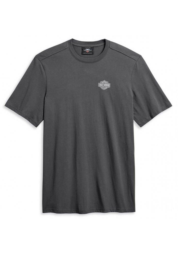 Harley-Davidson Hommes Heritage Eagle manches courtes T-Shirt Gray 96037-20VM