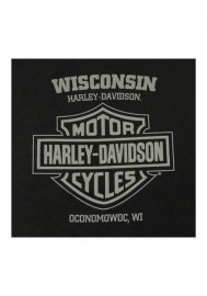 Harley-Davidson Hommes Distressed Motorbreath manches courtes Crew T-Shirt Noir 30297423