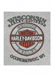 Harley-Davidson Hommes Love Affair manches courtes col rond T-Shirt Heather Gray R002907