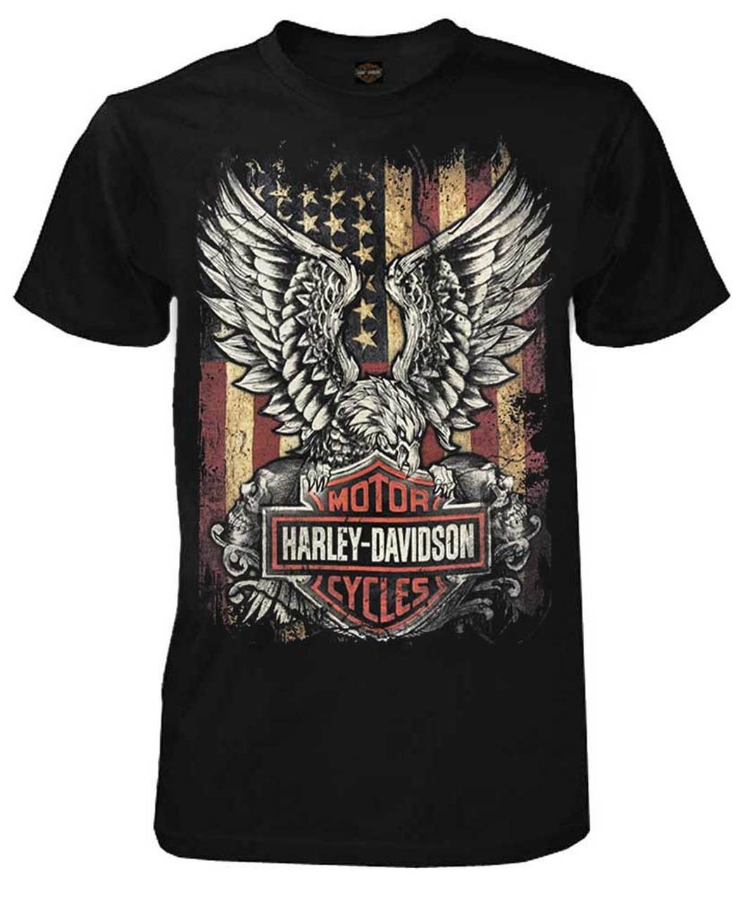 HarleyDavidson Hommes Custom Freedom manches courtes col rond Tee