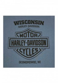 Harley-Davidson Hommes Speedshift manches longues col rond Cotton Shirt Indigo 30292332