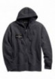 Harley-Davidson Hommes Eagle Logo Slim Fit Zippered Sweat à capuche STee Shirtl Gray 99089-18VM