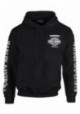 Harley-Davidson Hommes Lightning Crest Pullover à capuche Sweatshirt Noir 30299600