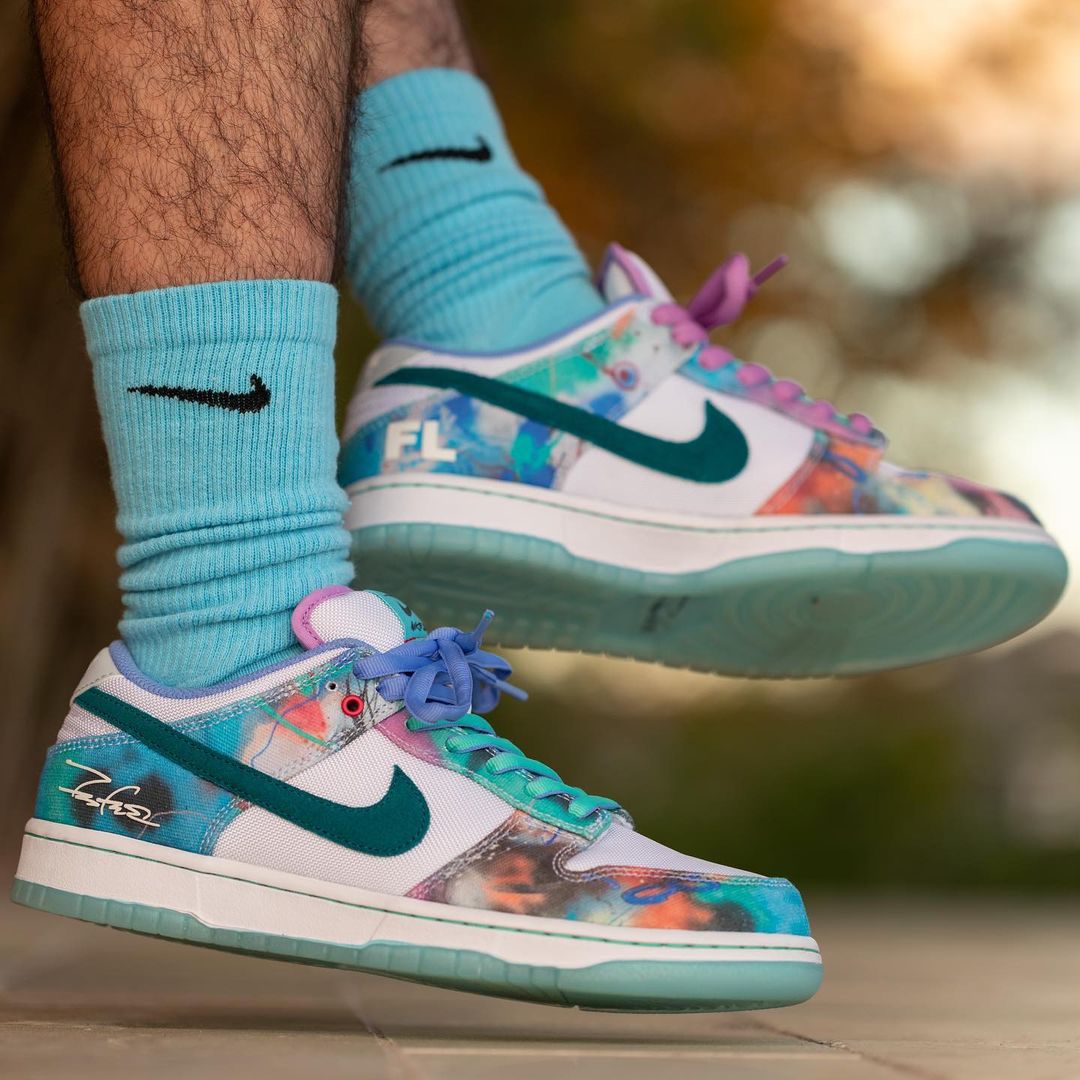 Nike SB Dunk Low Futura Laboratories "Bleached Aqua" Men's - HF6061-400